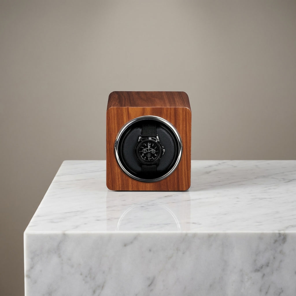 Watch Winder – Woodgrain Single Slot - Watch Winder