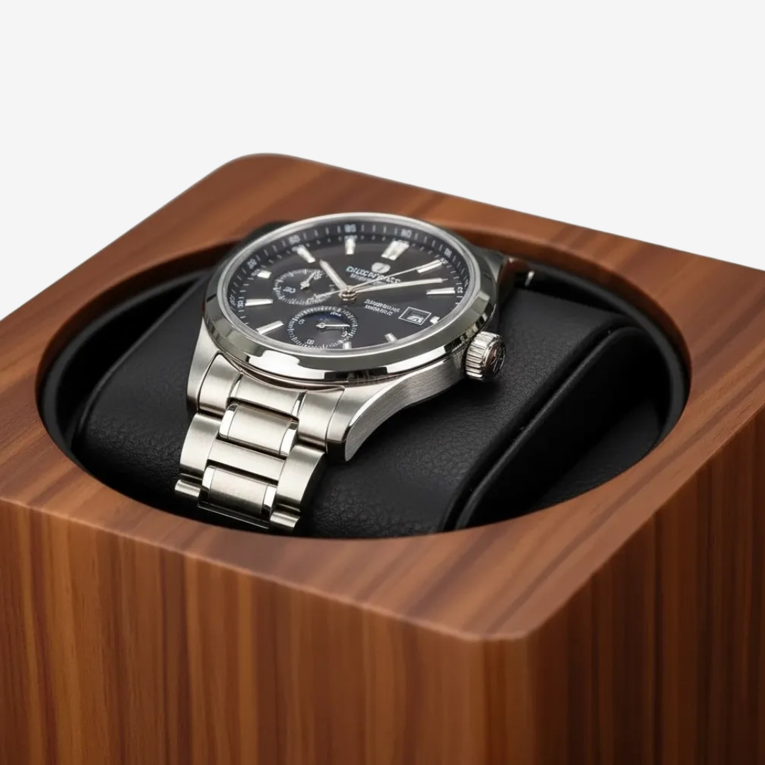 Watch Winder – Woodgrain Single Slot - Watch Winder