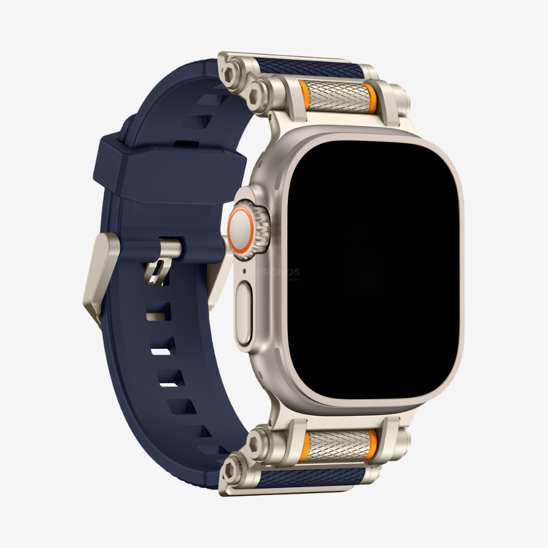 Wheel of Fortune - Blue-Titanium Adapter / 49mm - Watch Band