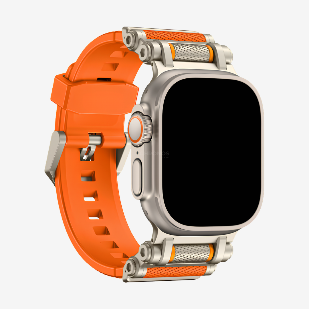 Wheel of Fortune - Orange-Titanium Adapter / 49mm - Watch Band