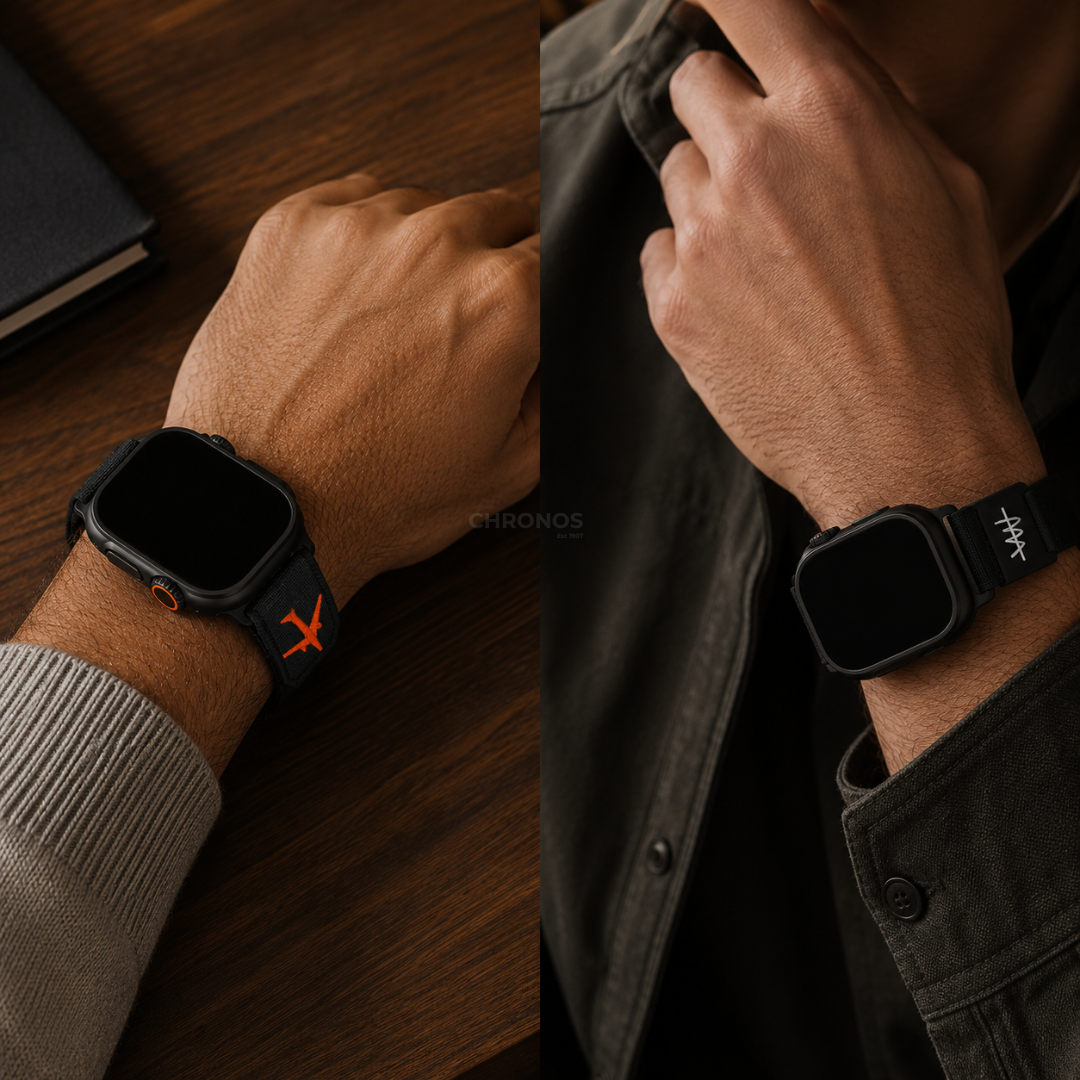 Wild Trail Mag Buckle Nylon Band For Apple Watch - Watch Band