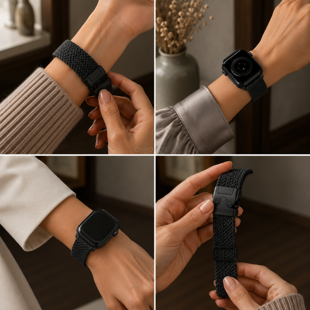 Apple Watch Band - Adjustable Braided Nylon - Watch Band