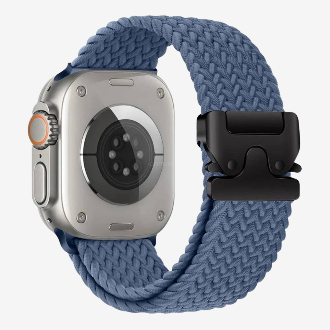 Apple Watch Band - Adjustable Braided Nylon - Blue - Watch Band
