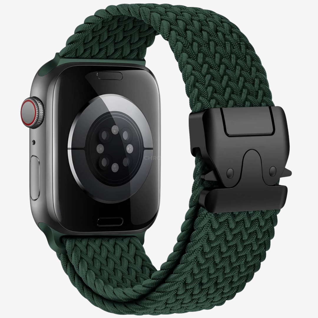 Apple Watch Band - Adjustable Braided Nylon - Green - Watch Band