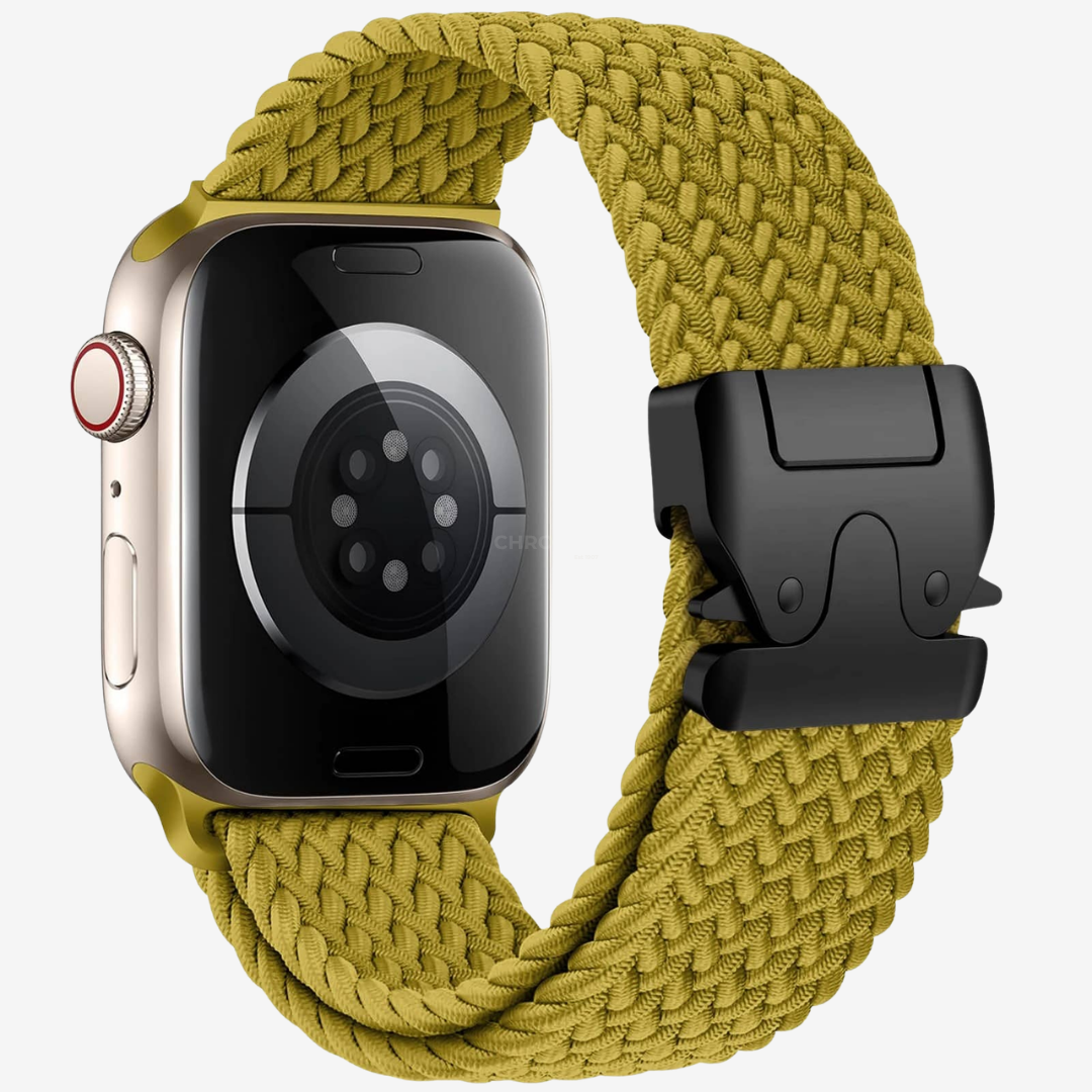 Apple Watch Band - Adjustable Braided Nylon - Olive - Watch Band