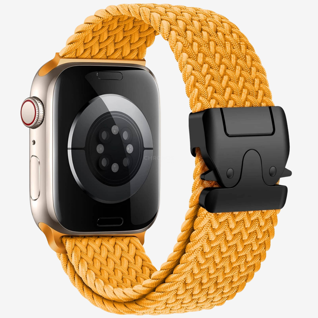 Apple Watch Band - Adjustable Braided Nylon - Yellow - Watch Band