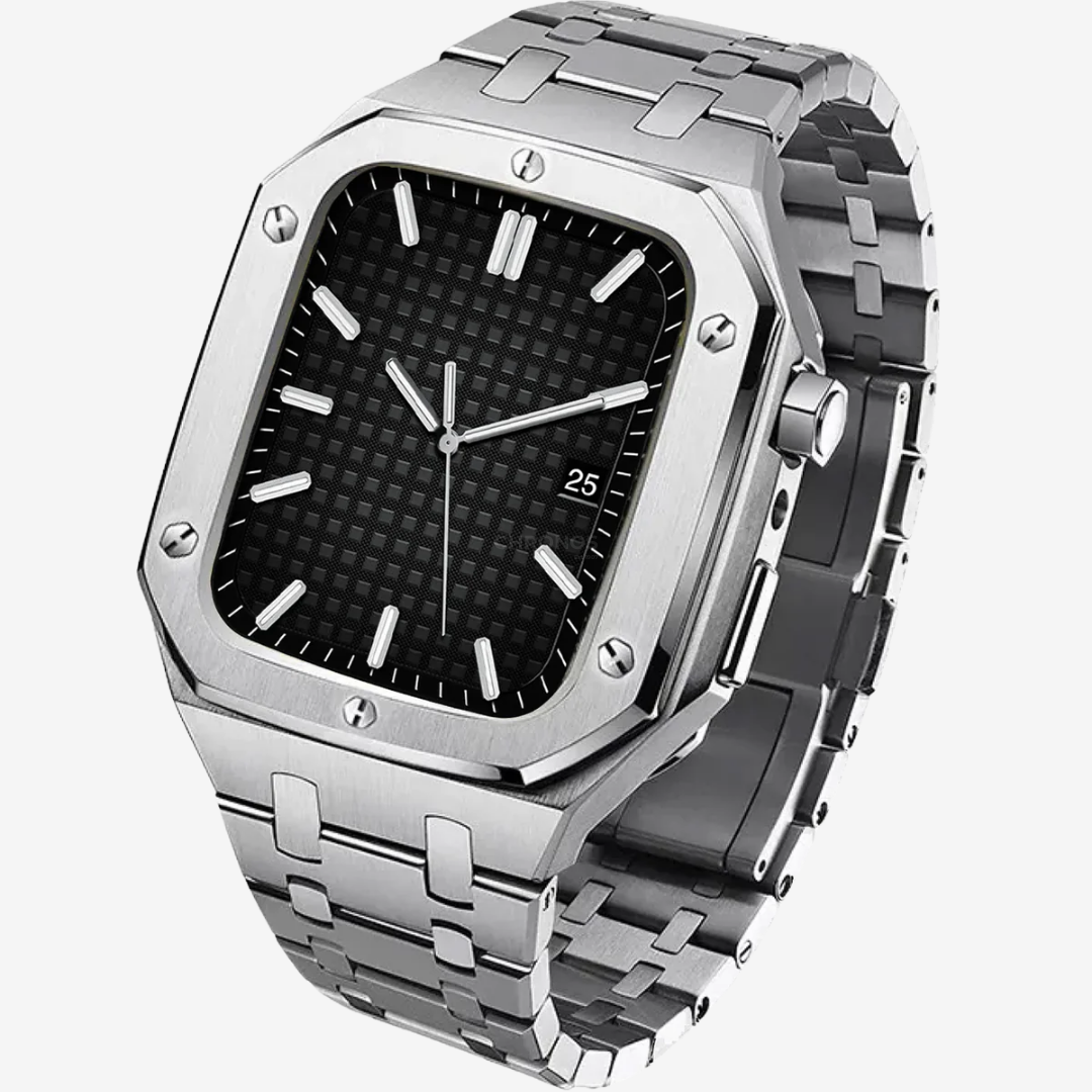 Apple Watch Band - AP-Style Luxury Set - Silver - Watch Band
