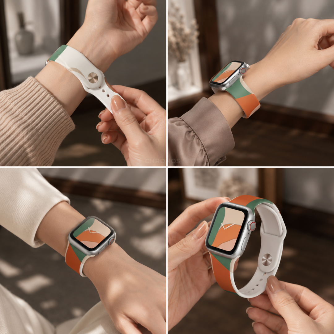 Apple Watch Band - Camouflage Silicone - Watch Band