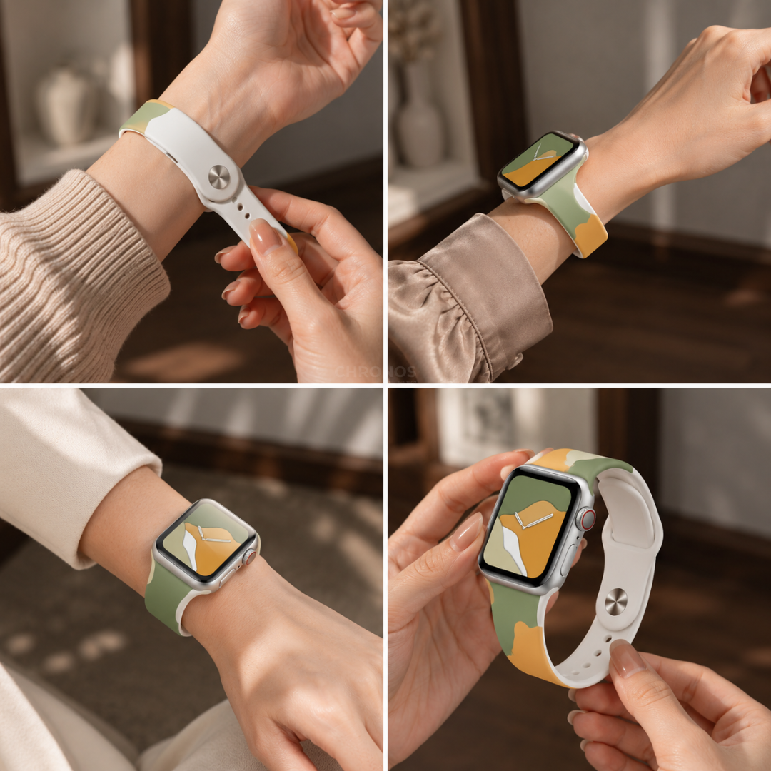 Apple Watch Band - Camouflage Silicone - Watch Band