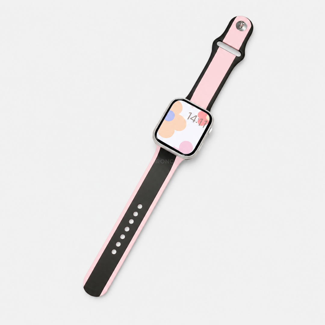 Apple Watch Band - Designer Silicone - Blush Black - Watch Band