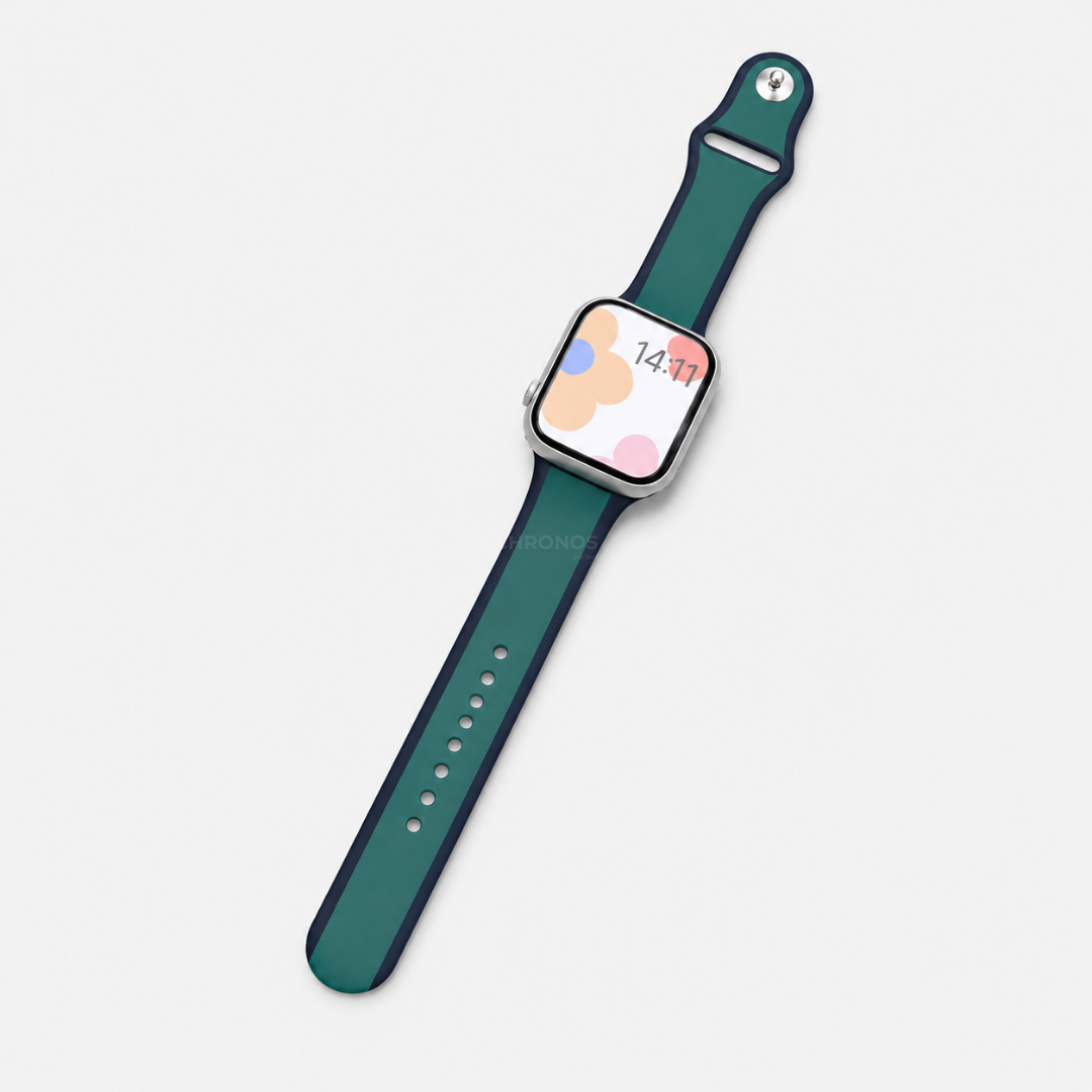 Apple Watch Band - Designer Silicone - Deep Teal - Watch Band