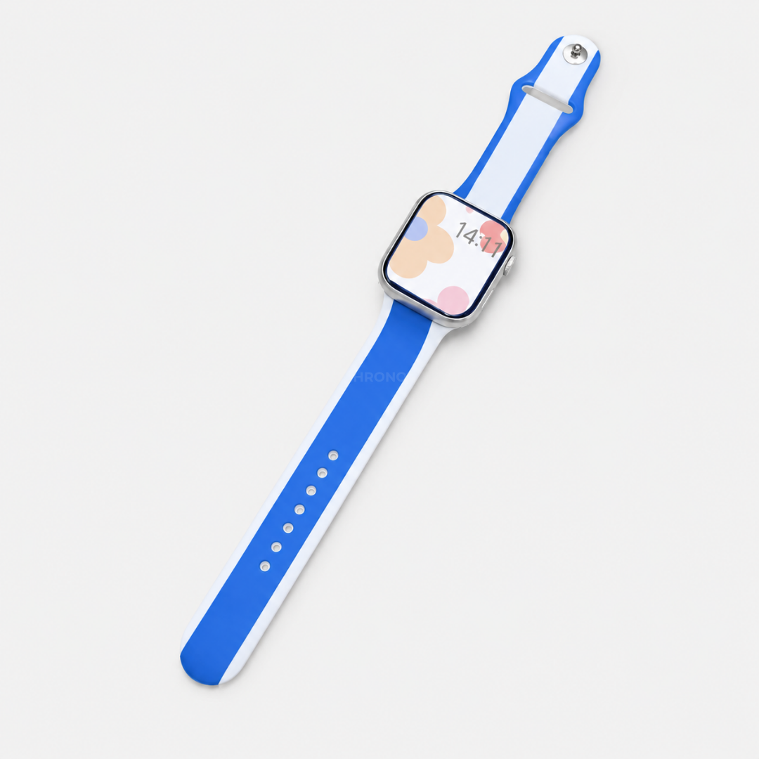 Apple Watch Band - Designer Silicone - Electric Blue - Watch Band