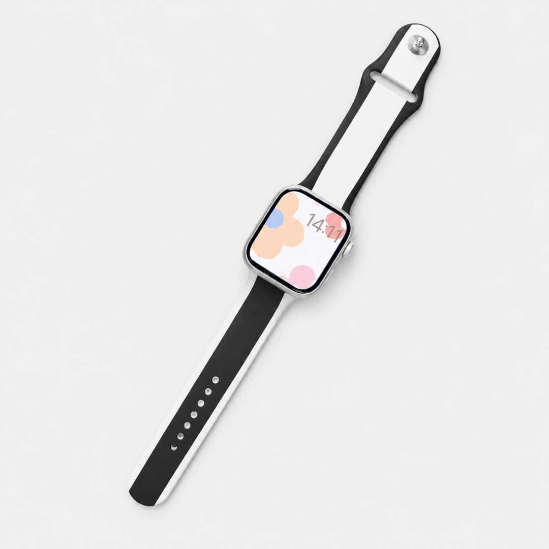Apple Watch Band - Designer Silicone - Midnight Mono - Watch Band