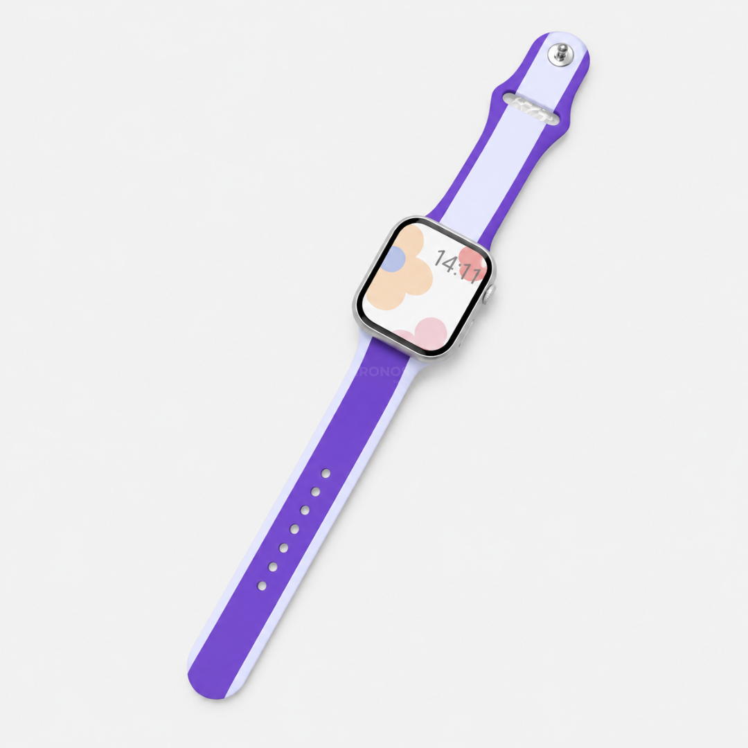 Apple Watch Band - Designer Silicone - Violet Frost - Watch Band