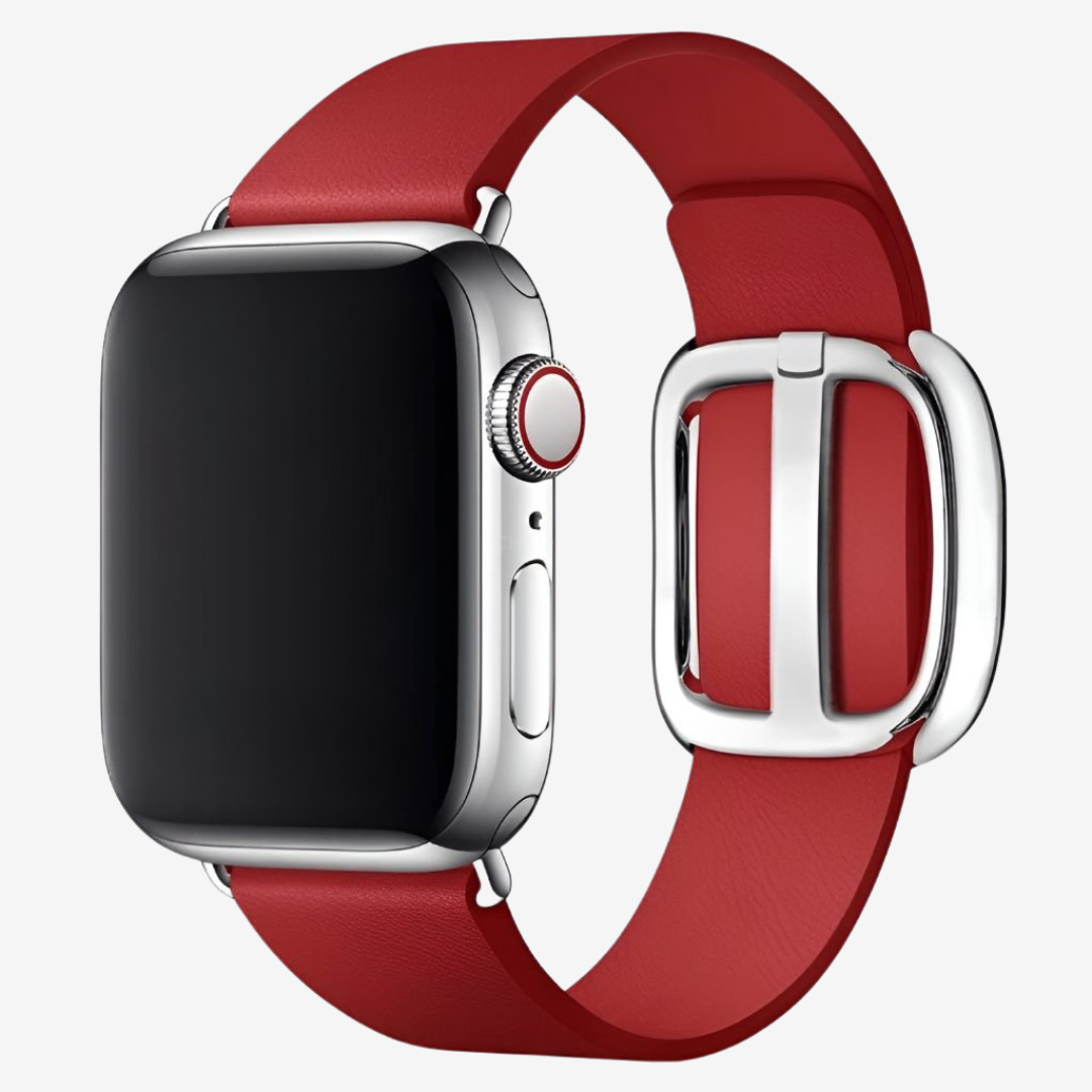 Apple Watch Band - Genuine Leather Band - Red / 38MM / 40MM / 41MM / 42MM-S10/S11 - Watch Band