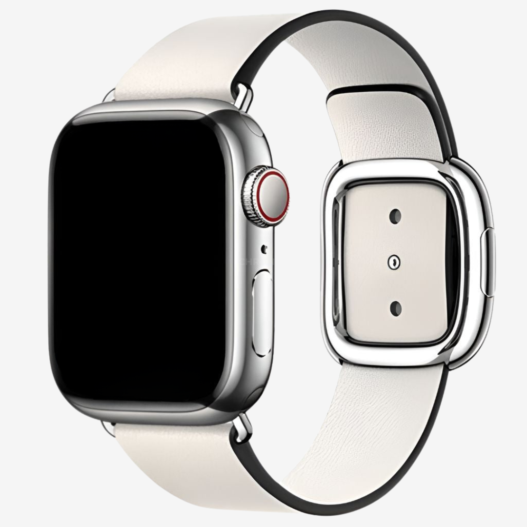 Apple Watch Band - Genuine Leather Band - White / 38MM / 40MM / 41MM / 42MM-S10/S11 - Watch Band
