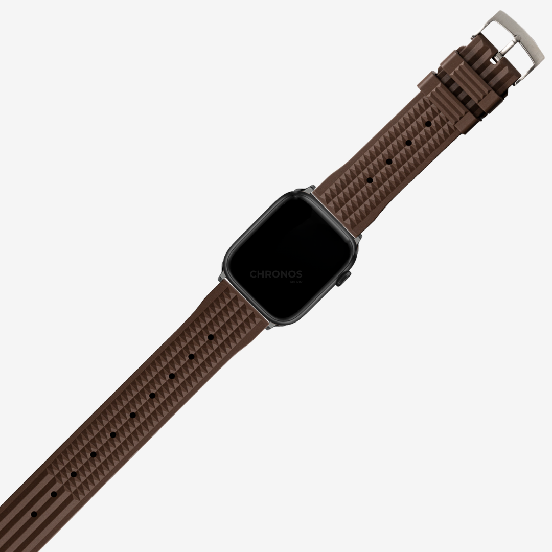 Apple Watch Band - King Waffle FKM Rubber - Coffee Brown - Watch Band