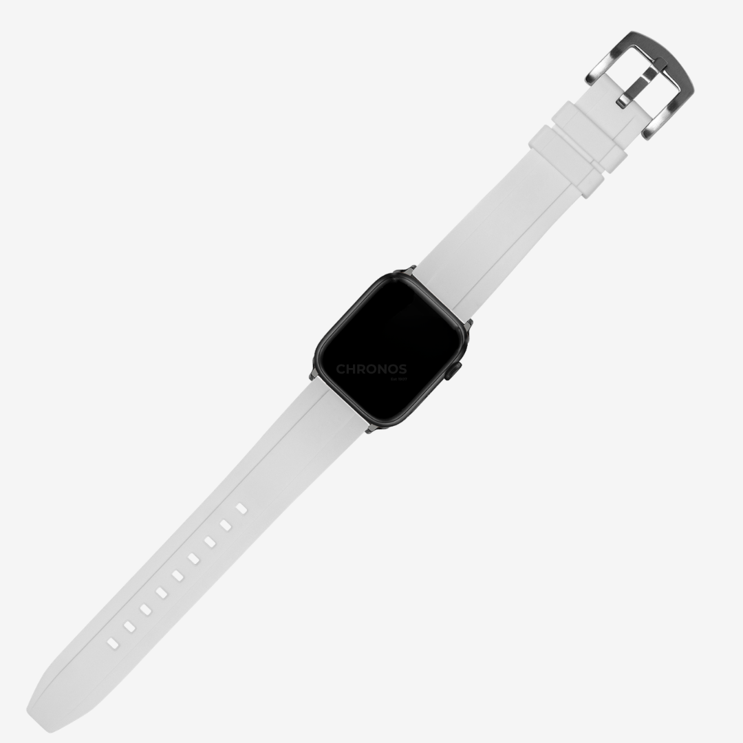 Apple Watch Band - Kingston FKM Rubber - White - Watch Band