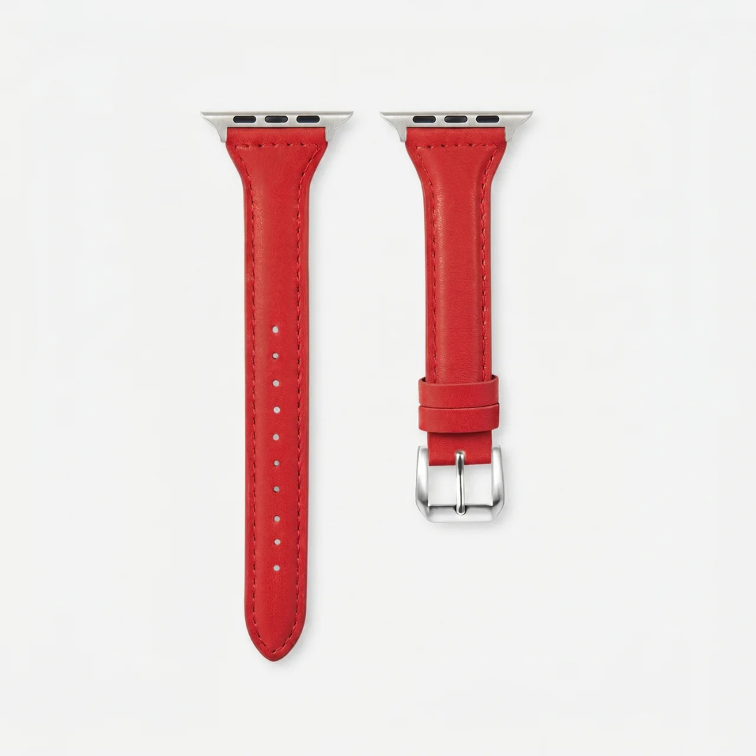 Apple Watch Band - Leather Classic - Red - Watch Band