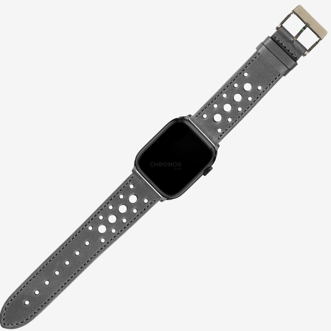 Apple Watch Band - Leather - Daytona - Dark Grey - Watch Band
