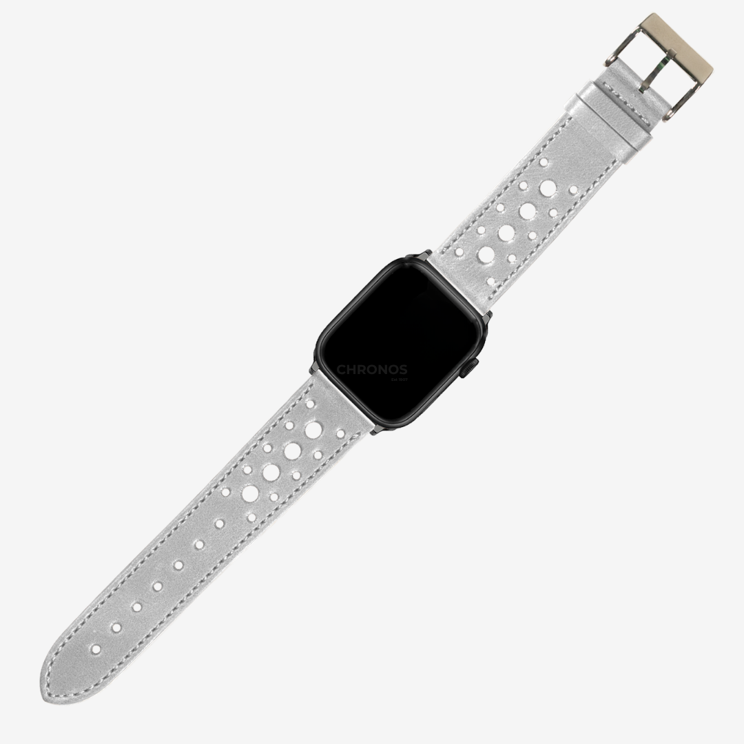 Apple Watch Band - Leather - Daytona - Grey - Watch Band