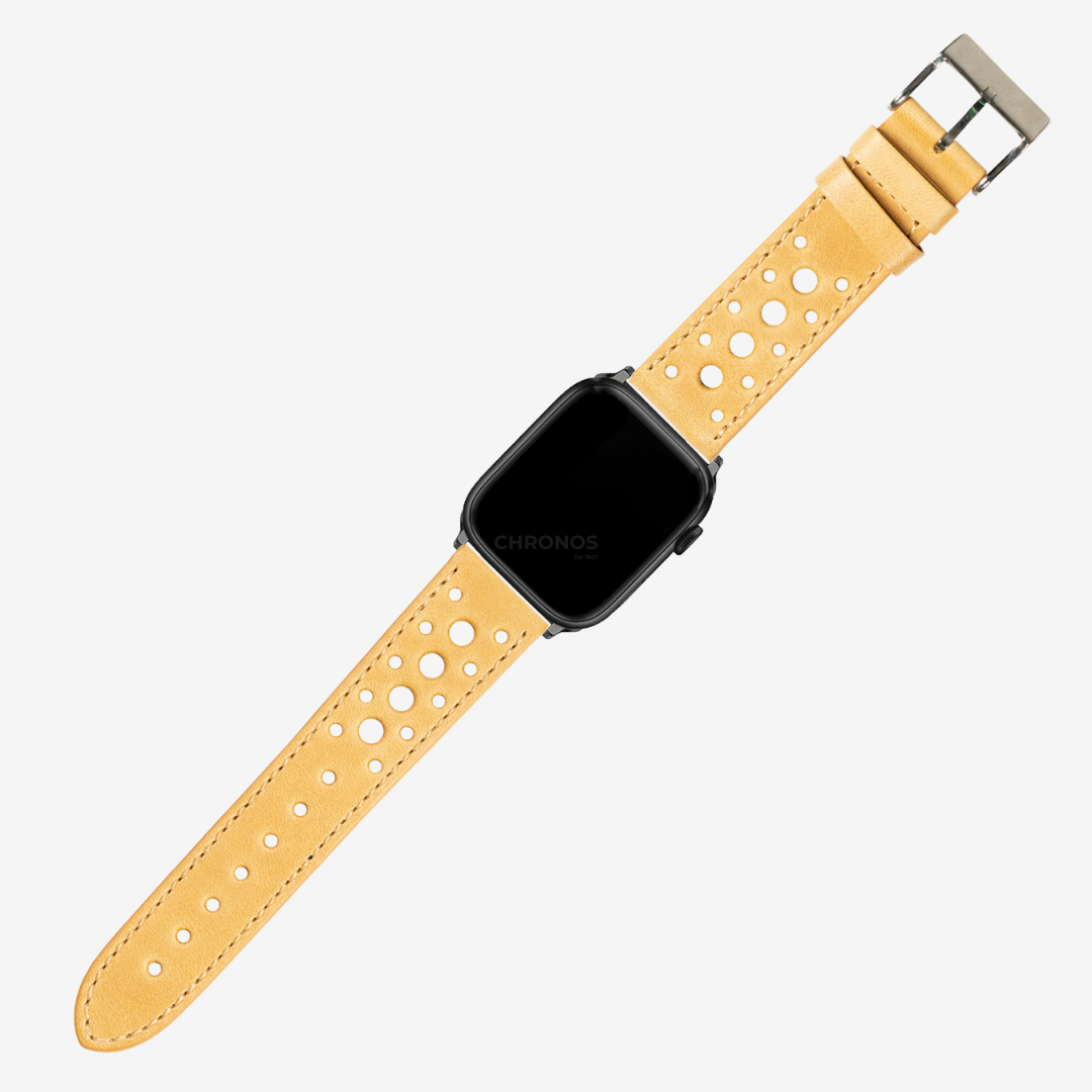 Apple Watch Band - Leather - Daytona - Yellow - Watch Band