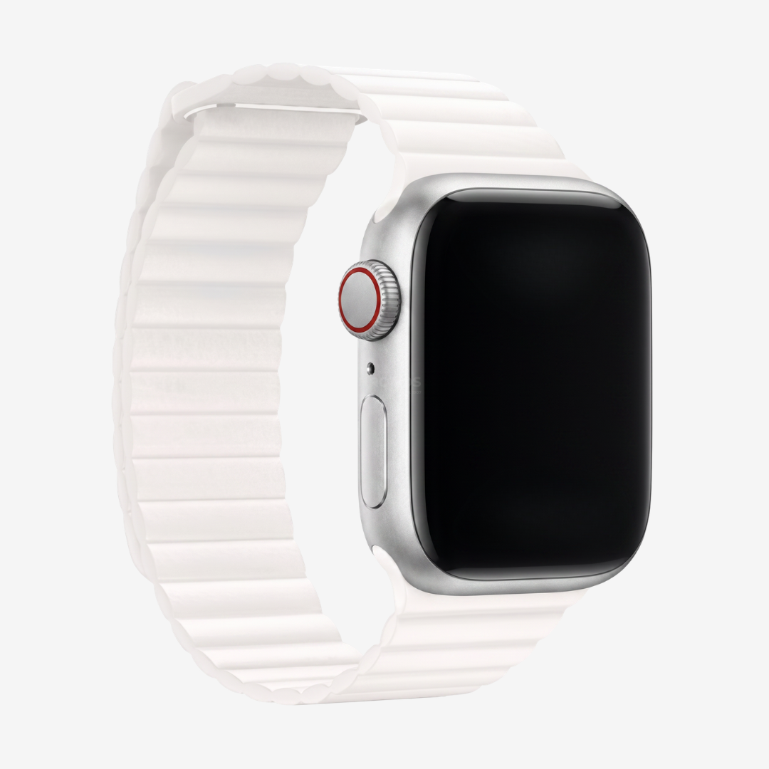 Apple Watch Band - Magnetic Leather Band - Marley White / 38mm - Watch Band