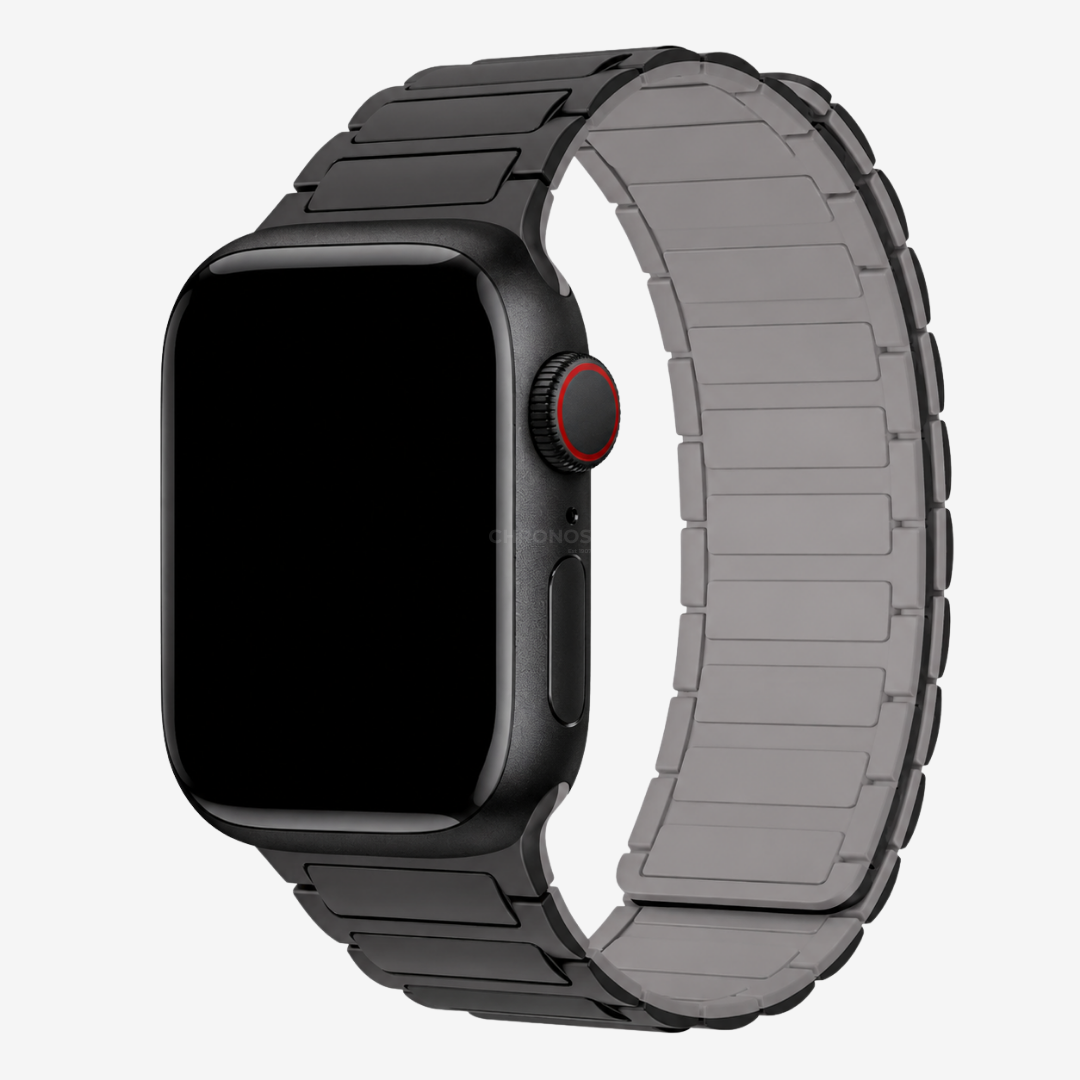 Apple Watch Band - Magnetic Silicone Band - Black Gray / 38MM / 40MM / 41MM / 42MM-S10/S11 - Watch Band