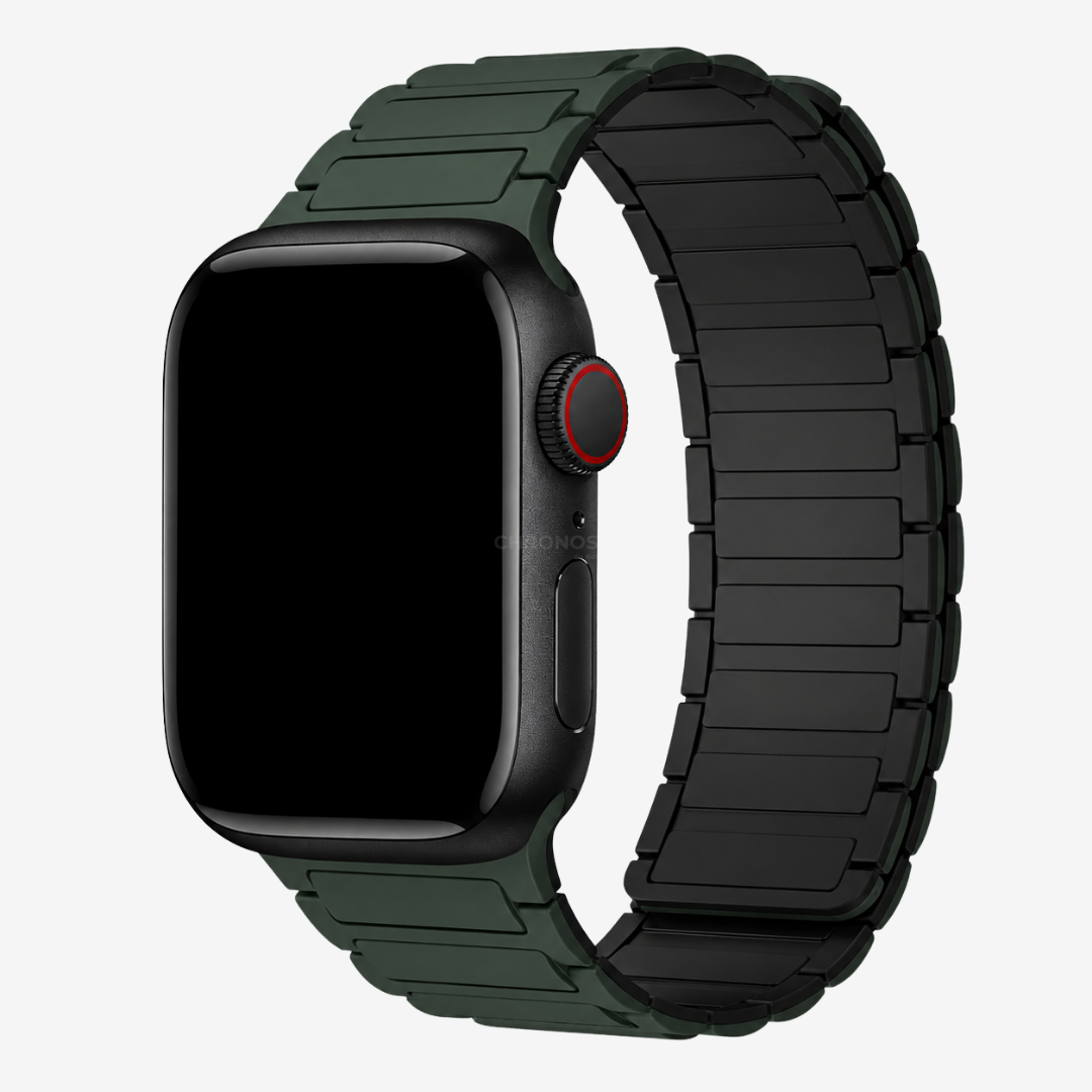 Apple Watch Band - Magnetic Silicone Band - Dark Green Black / 38MM / 40MM / 41MM / 42MM-S10/S11 - Watch Band