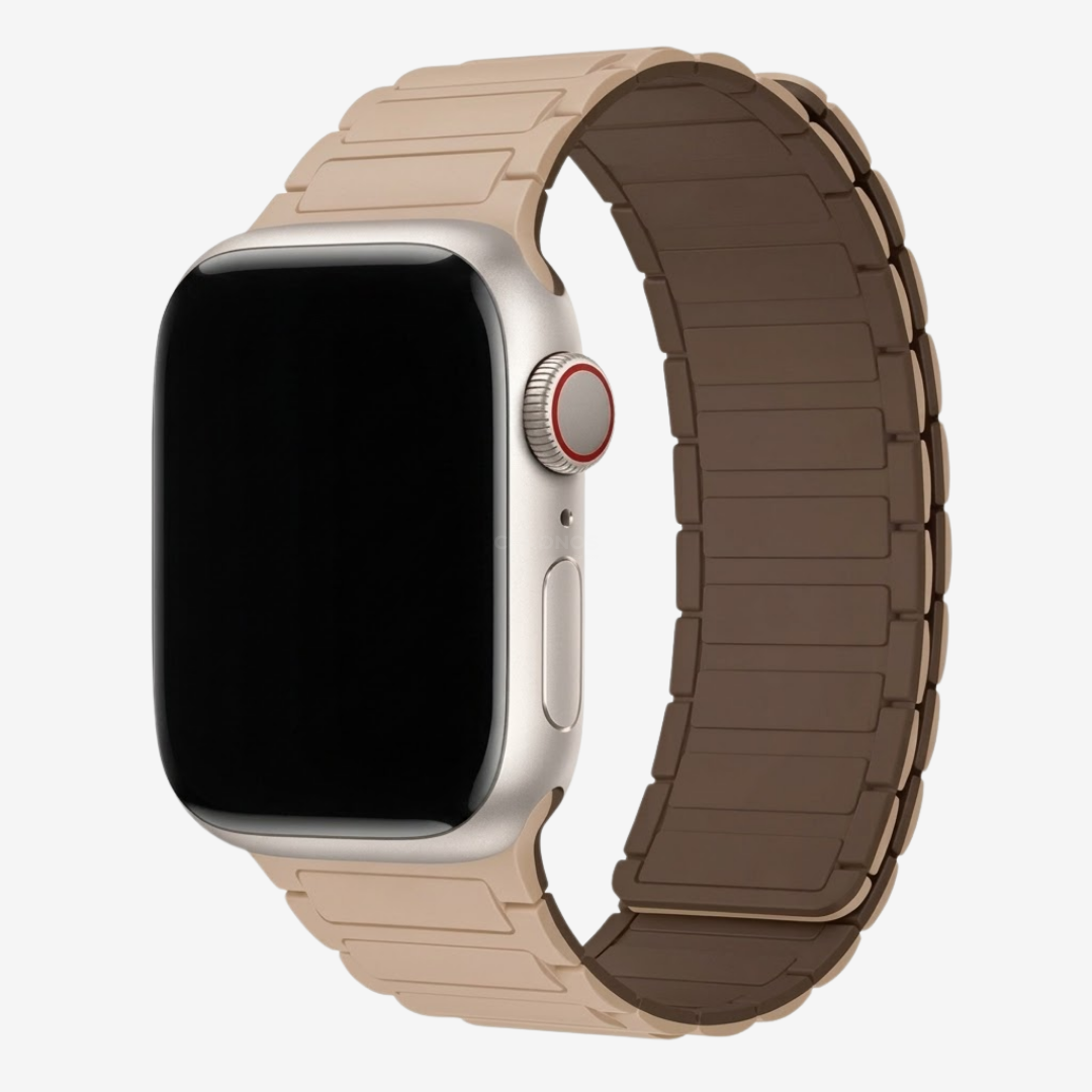 Apple Watch Band - Magnetic Silicone Band - Milk Tea Chocolate / 38MM / 40MM / 41MM / 42MM-S10/S11 - Watch Band