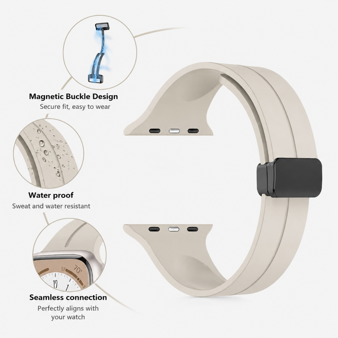 Apple Watch Band - Magnetic Silicone Sport - Watch Band