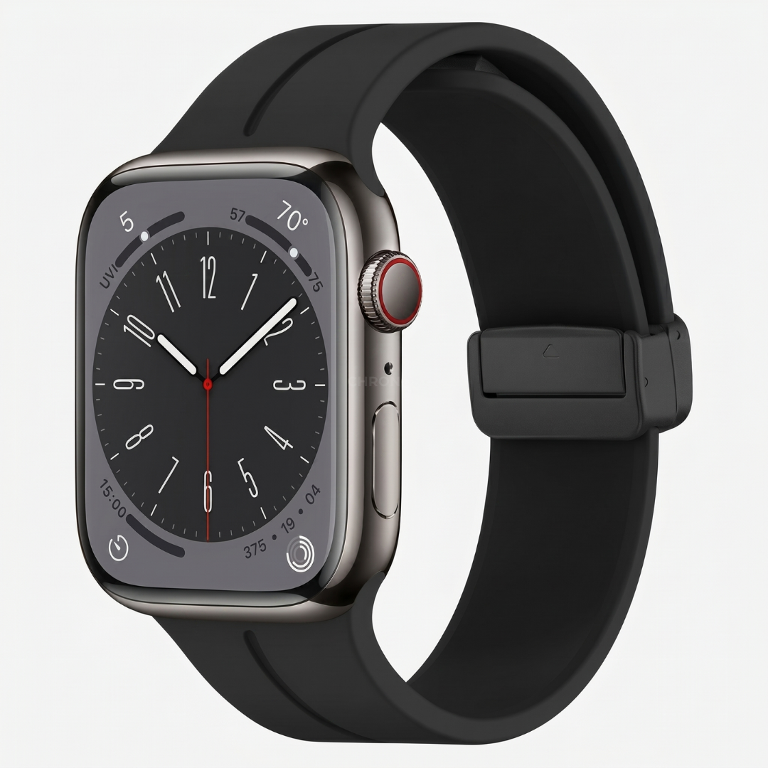 Apple Watch Band - Magnetic Silicone Sport - Black - Watch Band