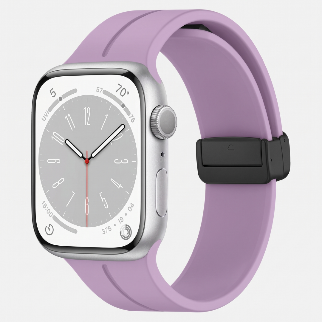 Apple Watch Band - Magnetic Silicone Sport - Purple - Watch Band