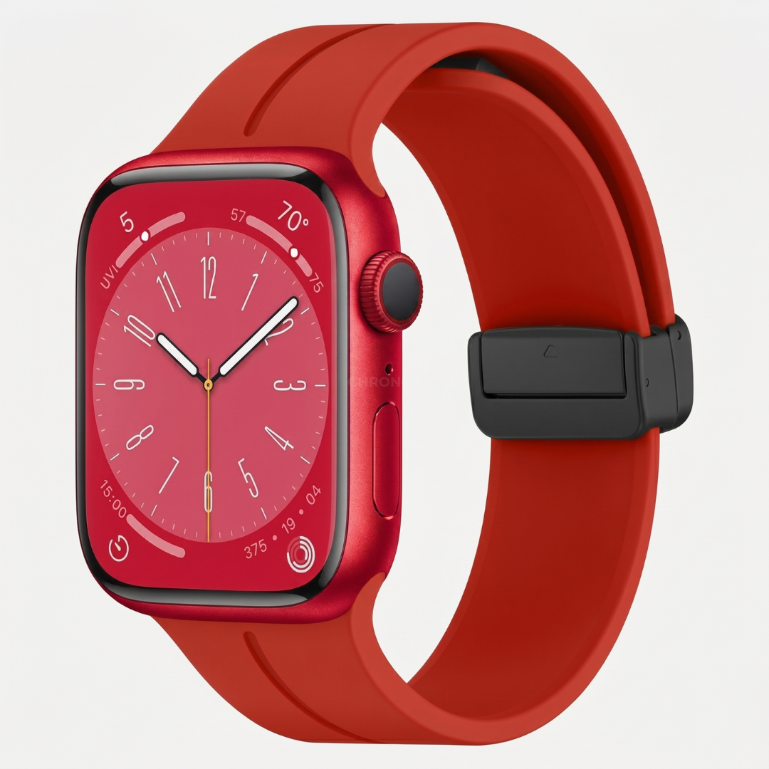 Apple Watch Band - Magnetic Silicone Sport - Red - Watch Band