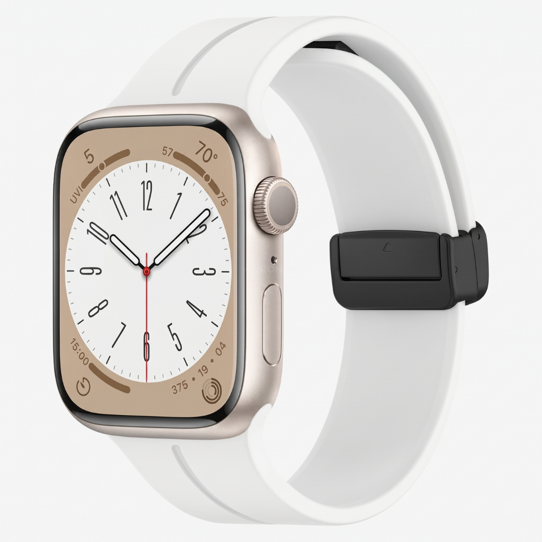 Apple Watch Band - Magnetic Silicone Sport - White - Watch Band