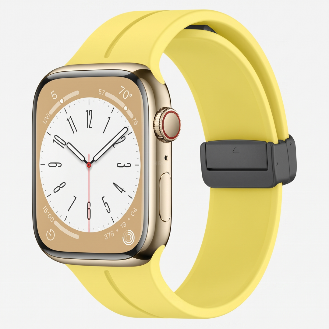 Apple Watch Band - Magnetic Silicone Sport - Yellow - Watch Band