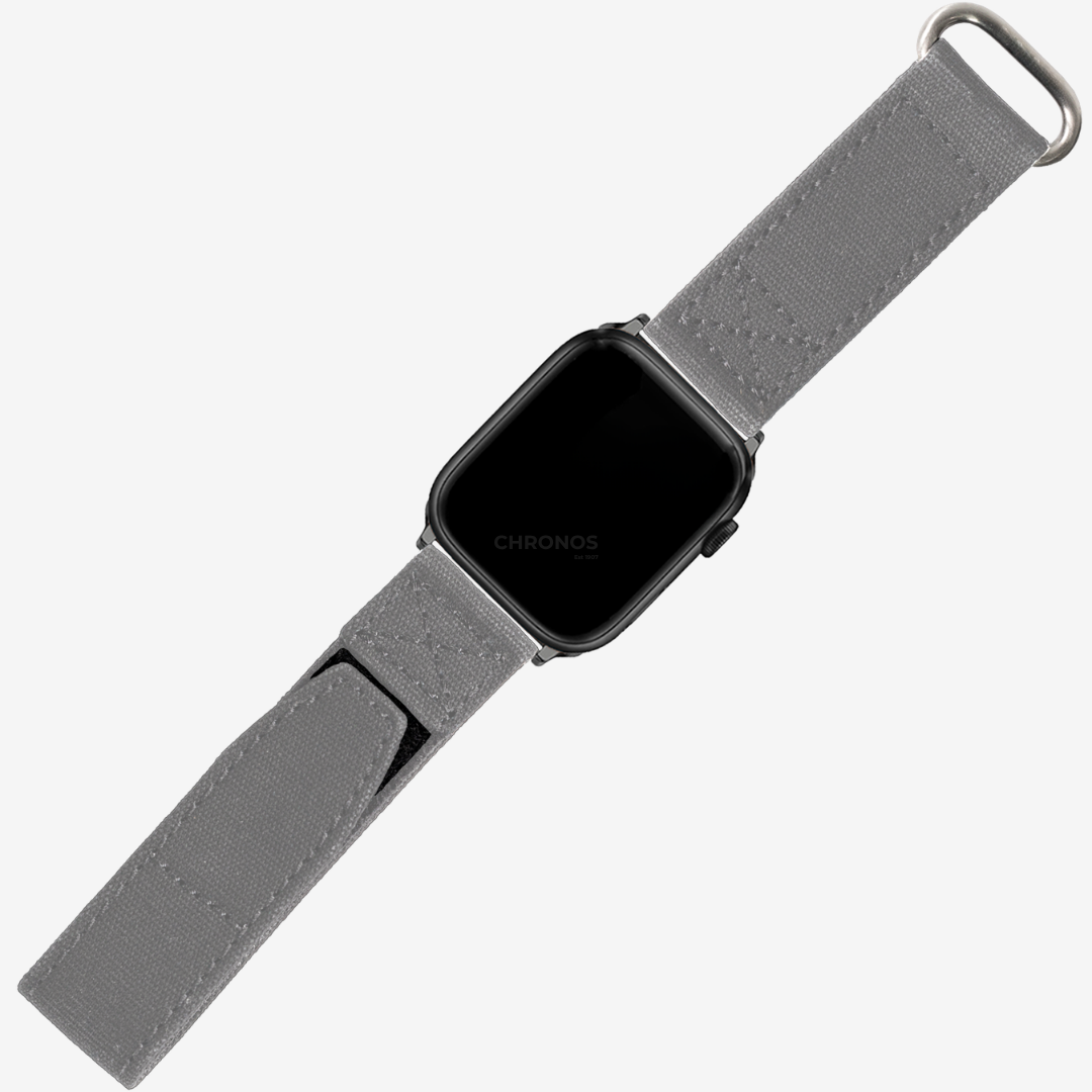 Apple Watch Band - Military Velcro - Grey - Watch Band