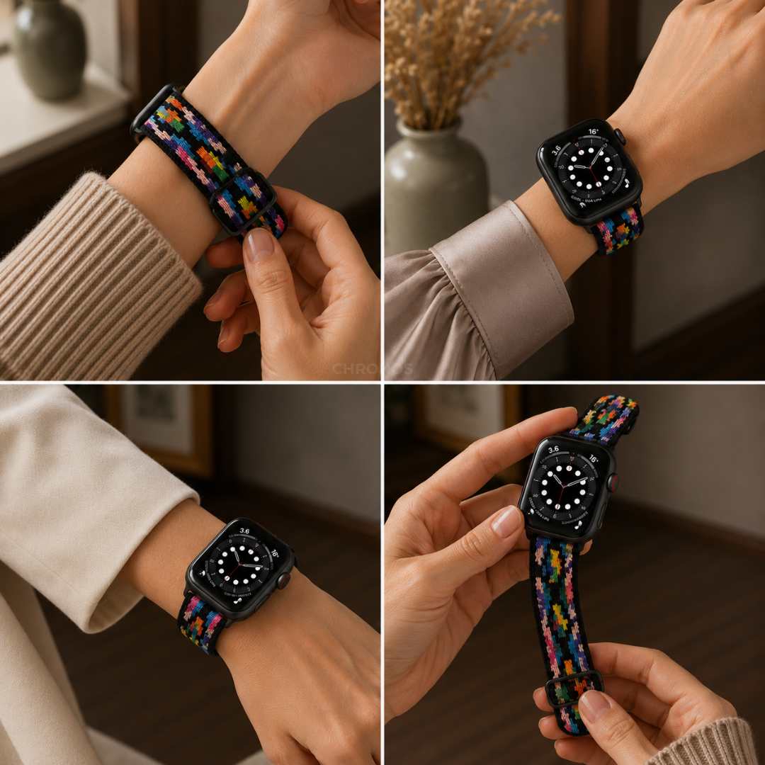 Apple Watch Band - Multicolour Scrunchie - Watch Band