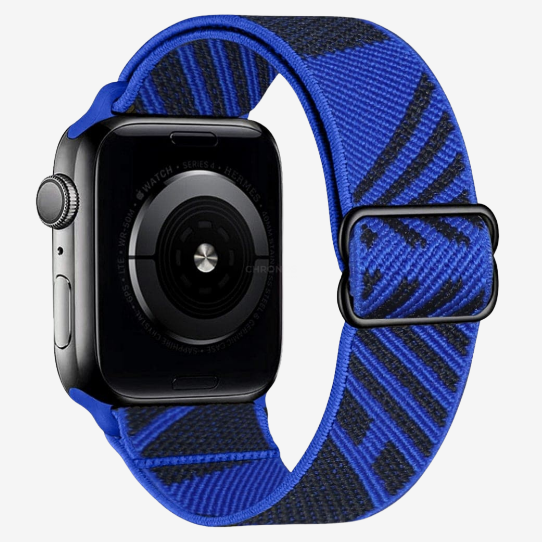 Apple Watch Band - Multicolour Scrunchie - Blue Wave - Watch Band