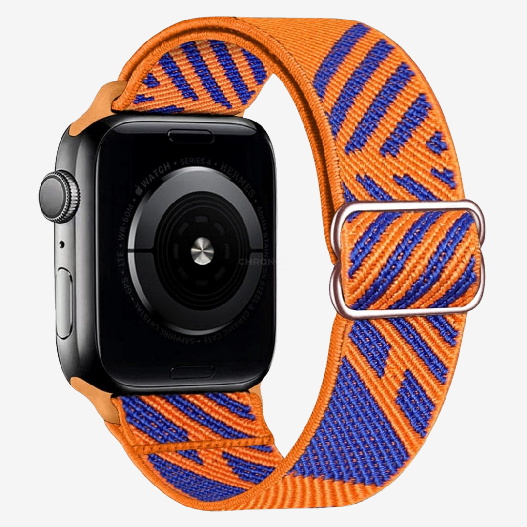 Apple Watch Band - Multicolour Scrunchie - Orange Wave - Watch Band