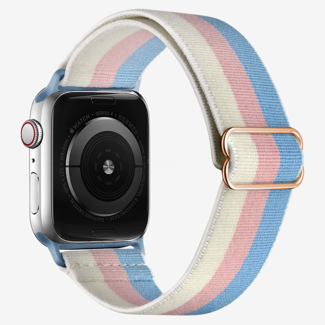 Apple Watch Band - Multicolour Scrunchie - Pastel Stripes - Watch Band