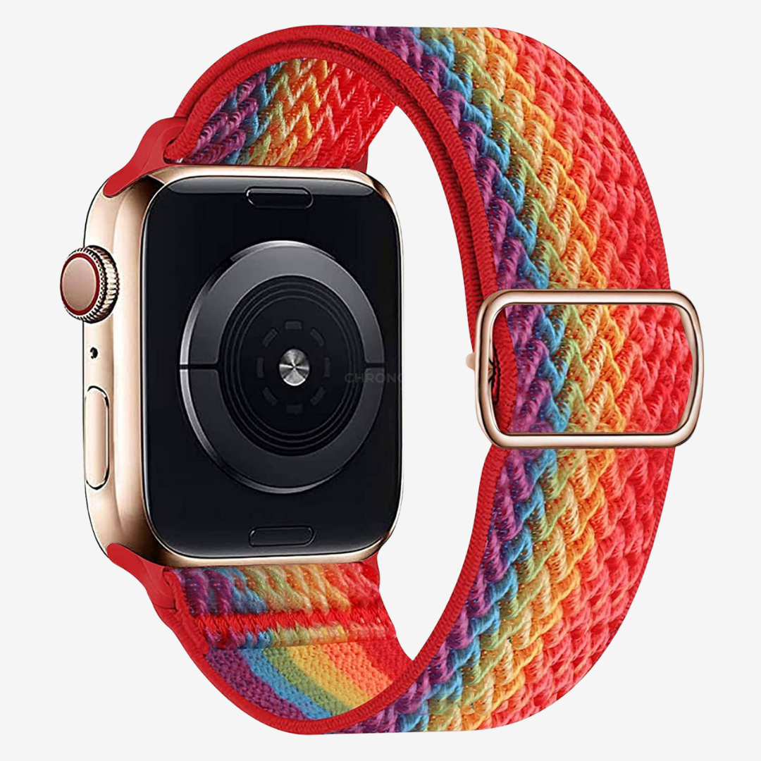 Apple Watch Band - Multicolour Scrunchie - Rainbow Gradient - Watch Band