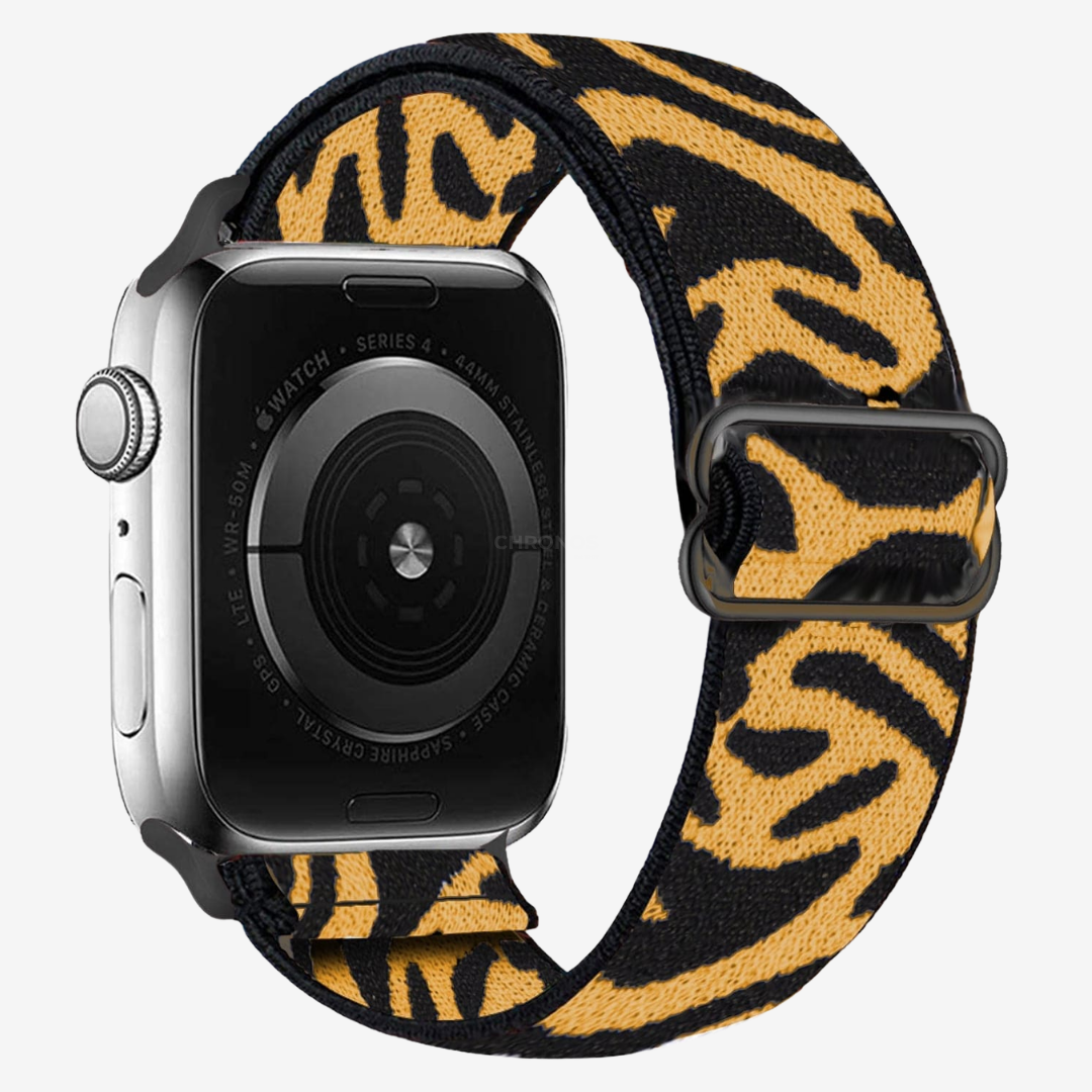 Apple Watch Band - Multicolour Scrunchie - Tiger Print - Watch Band
