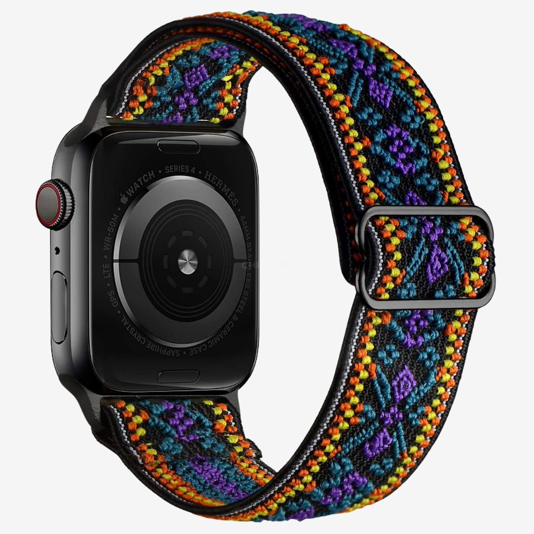 Apple Watch Band - Multicolour Scrunchie - Tribal Weave - Watch Band