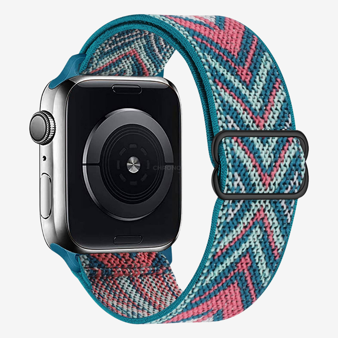 Apple Watch Band - Multicolour Scrunchie - Woven Teal - Watch Band