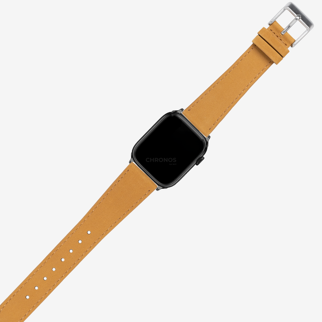 Apple Watch Band - Nubuck Leather - Brown - Watch Band