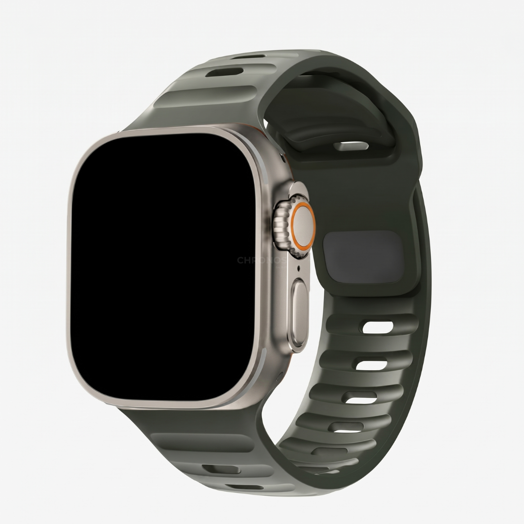 Apple Watch Band - Ocean Sport Silicone - Army Green - Watch Band
