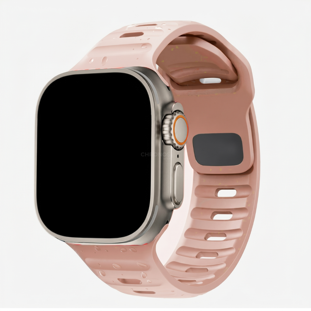 Apple Watch Band - Ocean Sport Silicone - Blush - Watch Band