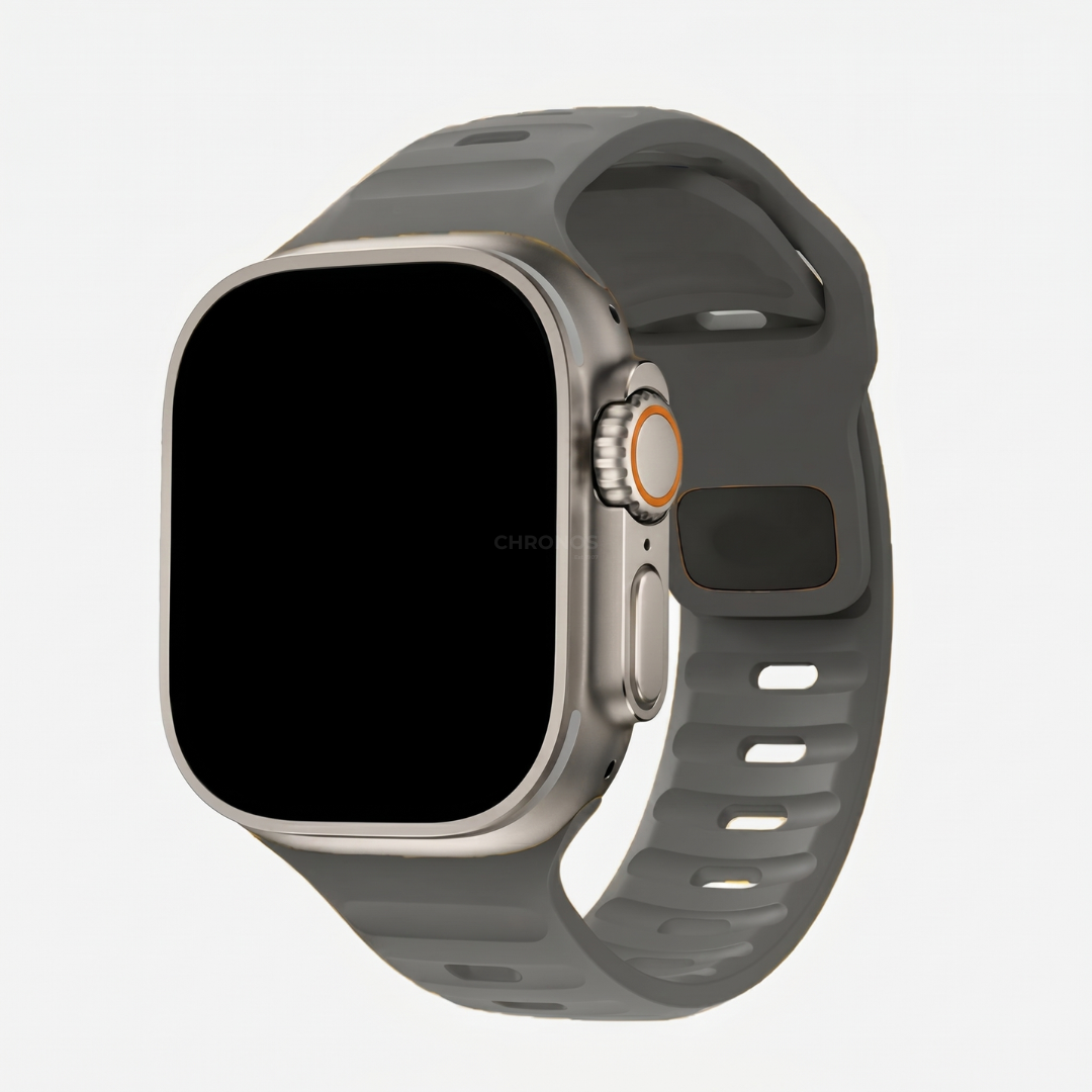 Apple Watch Band - Ocean Sport Silicone - Grey - Watch Band
