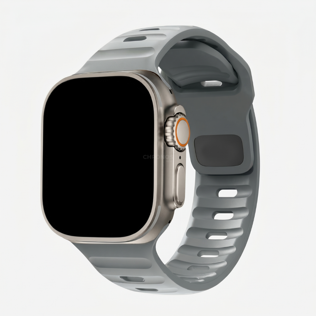 Apple Watch Band - Ocean Sport Silicone - Light Grey - Watch Band